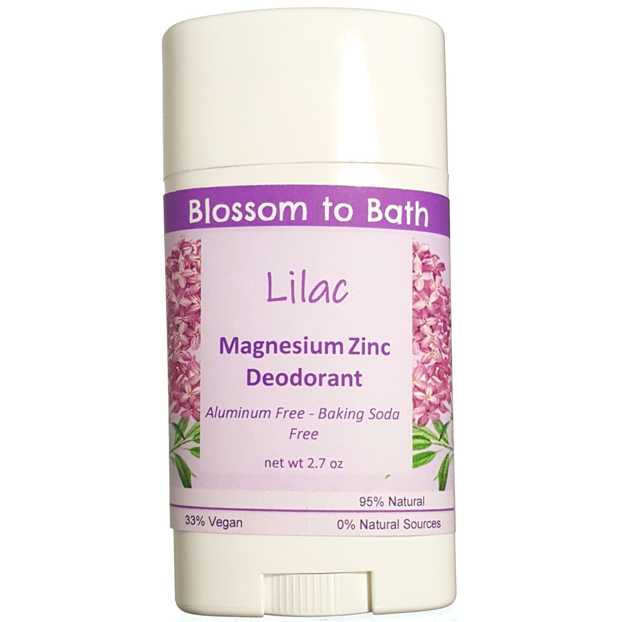 Buy Blossom to Bath Lilac Magnesium Zinc Deodorant from Flowersong Soap Studio.   Natural Deodorant Protection with a Long Lasting Lilac Scent Made from Pure Botanicals and Butters.  The embodiment of spring flowers in the scent of a freshly blooming lilac bush
